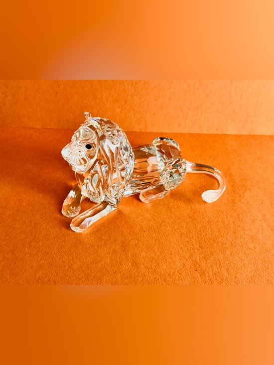 Swarovski Other - Swarovski Clear Crystal Lion Figurine